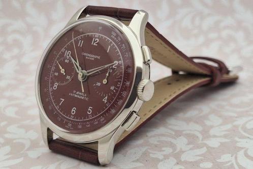 Chronographe Suisse - Cal. Landeron 51 - JUMBO - Zonder, Sieraden, Tassen en Uiterlijk, Horloges | Heren