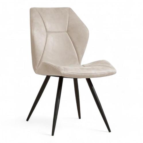 MX Sofa Eetkamerstoel Tesla | Sand | Microvezel stof, Huis en Inrichting, Stoelen, Nieuw, Ophalen