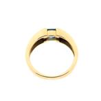 Vintage gouden ring met topaas (geelgoud, dames ring, 585), Sieraden, Tassen en Uiterlijk, Ringen, Gebruikt, Overige kleuren, Ophalen of Verzenden