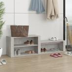 vidaXL Schoenenkast 150x35x45 cm bewerkt hout betongrijs, Huis en Inrichting, Verzenden, Nieuw