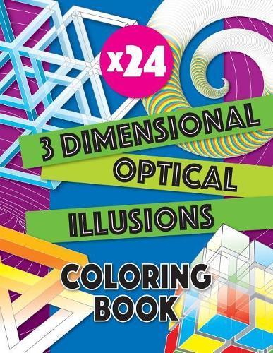 3 Dimensional Optical Illusions Coloring Book: Adult, Boeken, Studieboeken en Cursussen, Verzenden