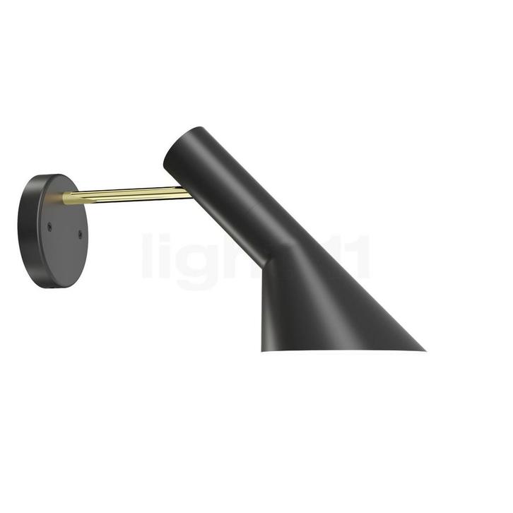 Louis Poulsen AJ Wandlamp, messing/zwart - zonder schakelaar, Huis en Inrichting, Lampen | Wandlampen, Nieuw, Verzenden