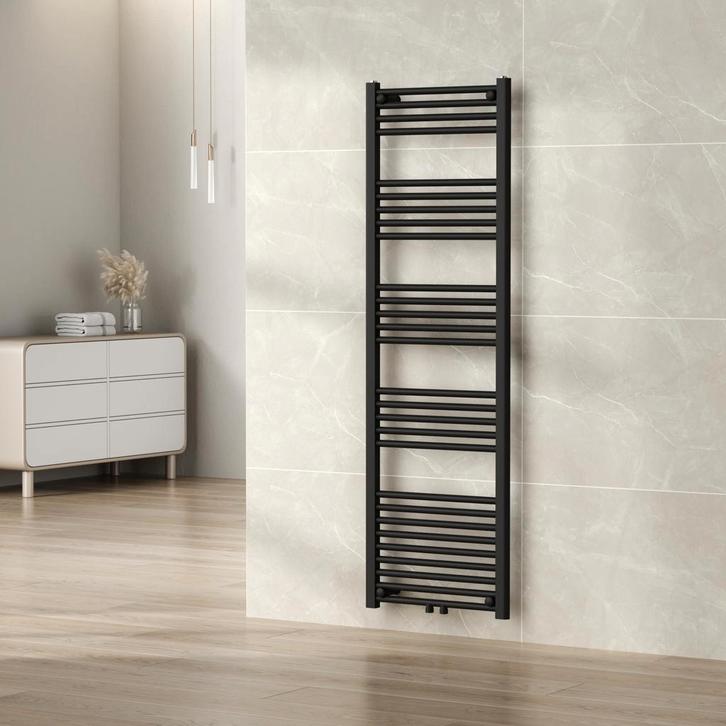 [neu.haus] Handdoekradiator Voss 160x50x3 cm zwart, Doe-het-zelf en Verbouw, Verwarming en Radiatoren, Verzenden