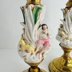 Kaarsenhouder Bergers (2) - Biscuitporselein en brons -, Antiek en Kunst