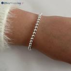 Zilveren 5 mm bolletjes armband, Verzenden, Nieuw, Zilver