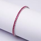 Zonder Minimumprijs - Armband Zilver - 4.75ct. tw. Robijn -, Sieraden, Tassen en Uiterlijk, Armbanden, Nieuw
