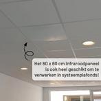 Infrarood Verwarmingspaneel 60x60cm in Mat Wit of Mat Zwart, 30 tot 80 cm, Overige typen, Nieuw, Ophalen of Verzenden