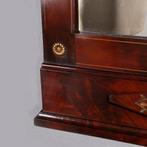 Hollandse Empire spiegel met brons en inlegwerk ca 1810 blo, Antiek en Kunst, Antiek | Spiegels, Ophalen of Verzenden