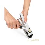 Triangle 2-in-1 Knoflookpers en -snijder - 19 cm - RVS, Ophalen of Verzenden, Nieuw