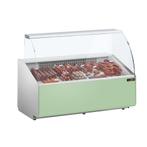 GGM Gastro | Koelvitrine - 1600mm - Lichtgroen voorpaneel |, Verzenden, Nieuw in verpakking, Decoratie