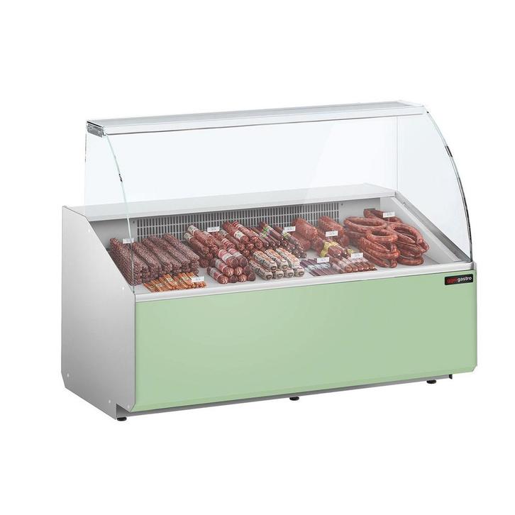 GGM Gastro | Koelvitrine - 1600mm - Lichtgroen voorpaneel |, Zakelijke goederen, Horeca | Overige, Verzenden