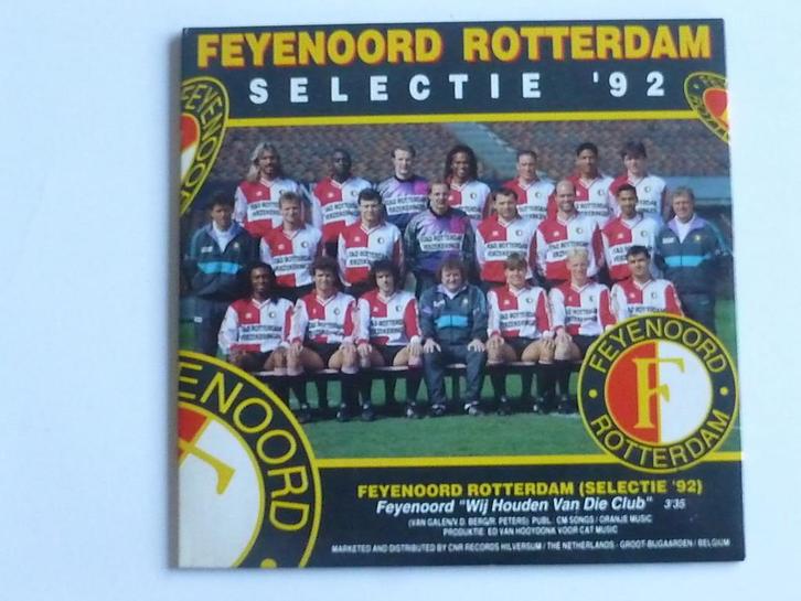 Feyenoord Rotterdam  (Selectie 92) - Wij houden van die clu, Cd's en Dvd's, Cd's | Nederlandstalig, Zo goed als nieuw, Verzenden