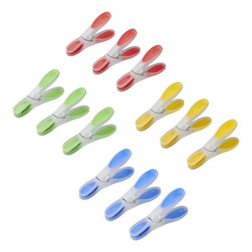 ProPlus Kunststof wasknijpers - set van 12 - ribbels voor..., Tuin en Terras, Droogmolens en Wasrekken, Nieuw, Ophalen of Verzenden