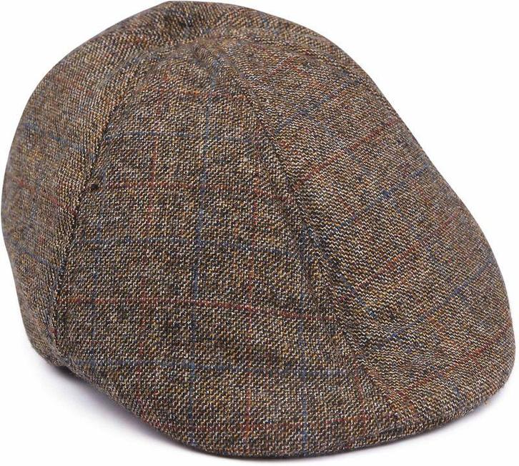No Excess Flat Cap Melange Bruin maat one size Heren, Kleding | Heren, Hoeden en Petten, Nieuw, Verzenden