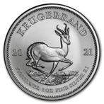 Krugerrand 1 oz 2021, Postzegels en Munten, Munten | Afrika, Zuid-Afrika, Zilver, Losse munt, Verzenden