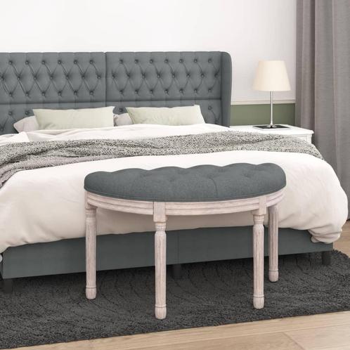vidaXL Bankje 81,5x41x49 cm stof donkergrijs, Huis en Inrichting, Banken | Bankstellen, Nieuw, Minder dan 150 cm, Stof, Verzenden