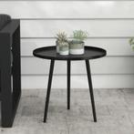TRUUSK Buitenbijzettafel, Tuintafel, Ronde Terrastafel, Staa, Tuin en Terras, Overige Tuin en Terras, Verzenden, Nieuw