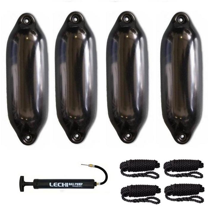 Complete set met 4  fenders / stootwillen - fender 11*40 -, Auto diversen, Aanhangwagen-onderdelen, Nieuw, Ophalen of Verzenden