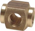 4-Weg Luchtverdeler G1/4 Messing 16bar [2 Stuks], Verzenden, Nieuw