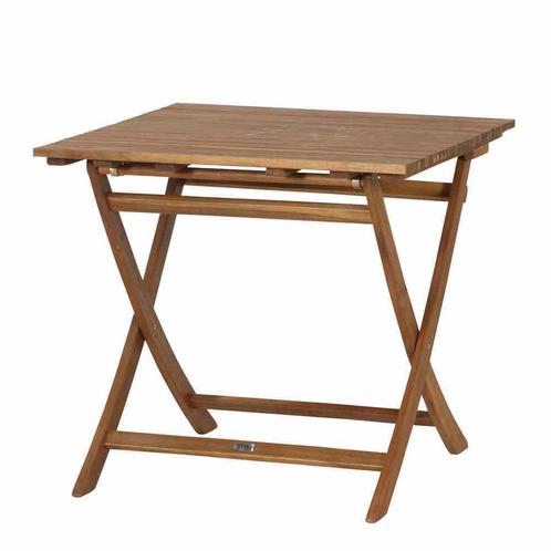 Siena Garden Falun klaptafel teak - Bruin, Tuin en Terras, Tuintafels, Ophalen of Verzenden