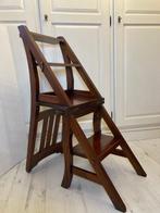 Trapje - Hout - Vintage bibliotheektrap, Antiek en Kunst