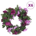vidaXL Kerstslingers met bloemen 6 st 250 cm lente, Hobby en Vrije tijd, Verzenden, Nieuw