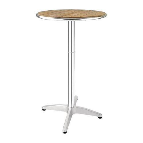 Bolero ronde statafel met essenhouten blad 60cm, Zakelijke goederen, Horeca | Meubilair en Inrichting, Verzenden