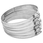 vidaXL Slangklemmen 6 stuks 91-110 mm roestvrij staal 304, Doe-het-zelf en Verbouw, Ventilatie en Afzuiging, Verzenden, Nieuw