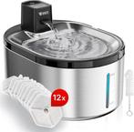 2dekans | Vivex® Draadloze Drinkfontein - RVS - 4,5 Liter -, Ophalen of Verzenden