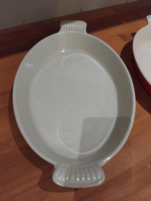 Le Creuset - Schotel (3) - Lettertype - Drie gerechten die, Antiek en Kunst, Antiek | Keukenbenodigdheden