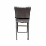 Oxford barstoel wit grijs wicker, Ophalen of Verzenden, Nieuw