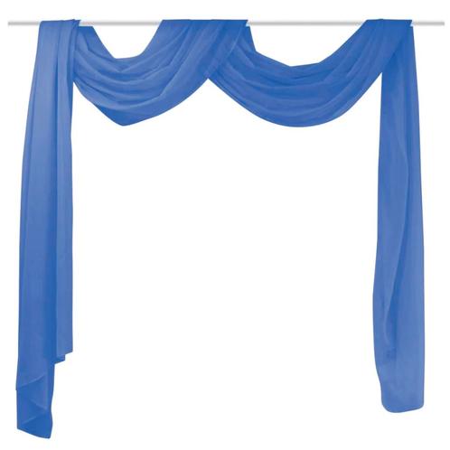 vidaXL Overgordijn voile 140x600 cm koningsblauw, Huis en Inrichting, Stoffering | Gordijnen en Lamellen, Blauw, Nieuw, Verzenden