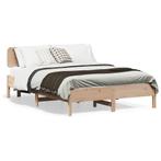 vidaXL Bedframe zonder matras massief grenenhout 120x190 cm, Bruin, Verzenden, Nieuw, 190 cm of minder