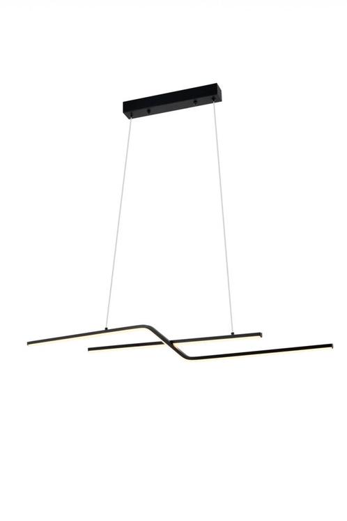 LED Hanglamp 13W Mat Zwart Langwerpig 1920 lm, Huis en Inrichting, Lampen | Hanglampen, 75 cm of meer, Nieuw, Metaal, Ophalen of Verzenden