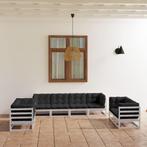 vidaXL 8-delige Loungeset met kussens massief grenenhout, Verzenden, Nieuw, Loungeset