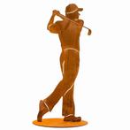 Handgemaakte golfspeler roest 20 cm, Verzenden, Nieuw