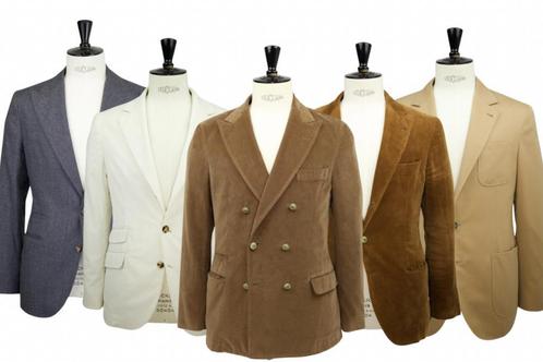 Brunello Cucinelli Blazers en Jassen | Italiaanse Luxe, Kleding | Heren, Kostuums en Colberts, Beige, Zo goed als nieuw, Maat 48/50 (M)