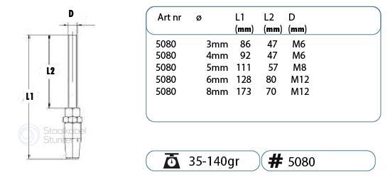 Rvs Stud Terminals, Doe-het-zelf en Verbouw, IJzerwaren en Bevestigingsmiddelen, Verzenden