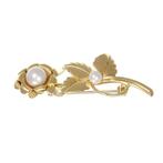 Broche - 18 karaat Geel goud - Parel