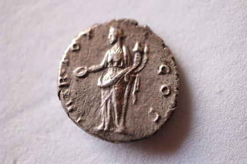 Romeinse Rijk. Antoninus Pius (138-161 n.Chr.). Denarius, Postzegels en Munten, Munten | Europa | Niet-Euromunten