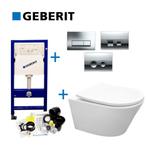 Geberit UP100 Toiletset set37 Wiesbaden Vesta Rimless Mat, Ophalen of Verzenden, Nieuw, Overige typen