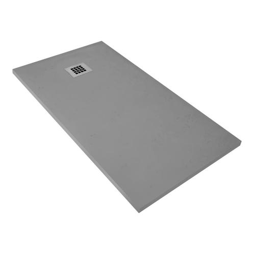 Douchebak BWS Elsa Composiet Anti-slip 140x90x3 cm Mat Grijs, Doe-het-zelf en Verbouw, Sanitair, Douche, Nieuw, Ophalen of Verzenden