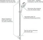 GROHE Rainshower SmartActive 150 Glijstangset - 90 cm - met, Verzenden, Zo goed als nieuw