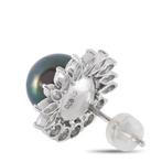Oorbellen Platina, Platina 2.40ct diamanten en parel, Sieraden, Tassen en Uiterlijk, Oorbellen, Nieuw