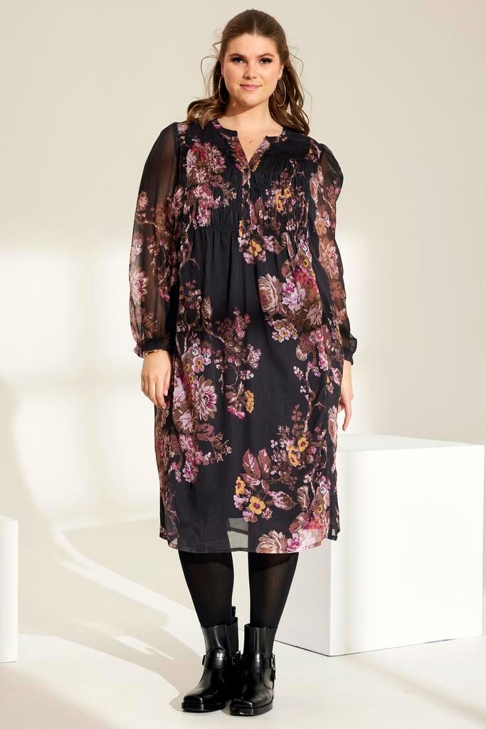 ZHENZI jurk voile print Jimena Maat:, Kleding | Dames, Jurken, Overige kleuren, Nieuw, Verzenden