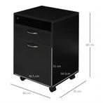 3 Opbergkast met Wielen – Functionele Rolcontainer met Lad, Verzenden, Nieuw in verpakking