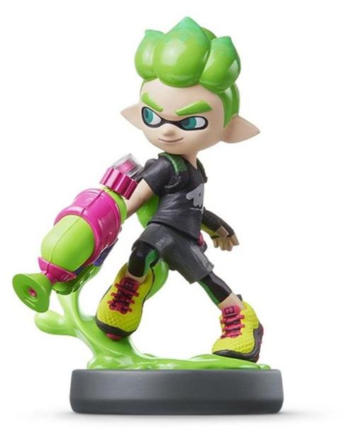 Amiibo Inkling Boy Neon Green - Splatoon Series, Spelcomputers en Games, Spelcomputers | Nintendo Wii U, Zo goed als nieuw, Ophalen of Verzenden
