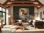 Kunstwerk springend paard, Verzenden, Nieuw