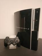 Phat Playstation 3 (40gb) Zwart + Controller, Ophalen of Verzenden, Zo goed als nieuw