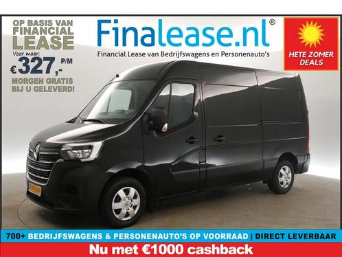 Renault Master T33 2.3 dCi L2H2 150PK Airco Cam TrekH €327pm, Auto's, Bestelauto's, Lease, Handgeschakeld, Diesel, Renault, Zwart
